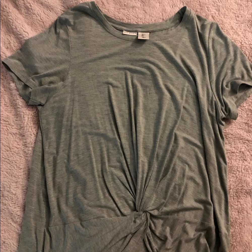 Olive green tee